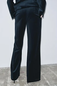 ZW COLLECTION LIMITED EDITION VELVET FLARE PANTS