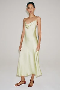 SATIN SLIP DRESS ZW COLLECTION