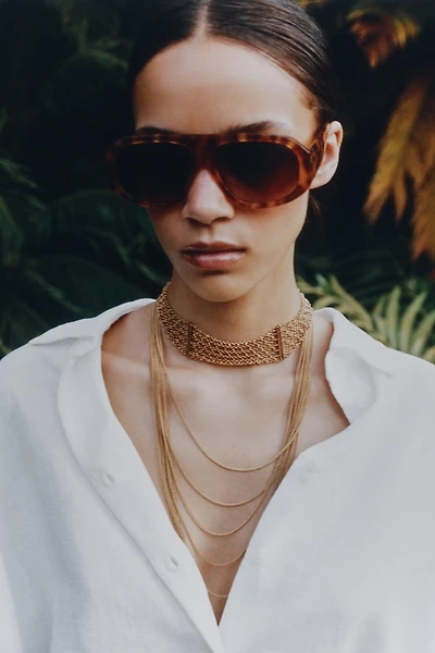 LOT DE 2 COLLIERS CHOKER CHAÎNES