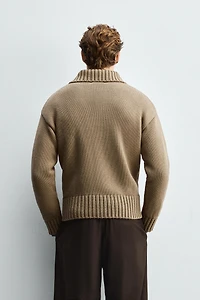 STRUCTURED KNIT CARDIGAN