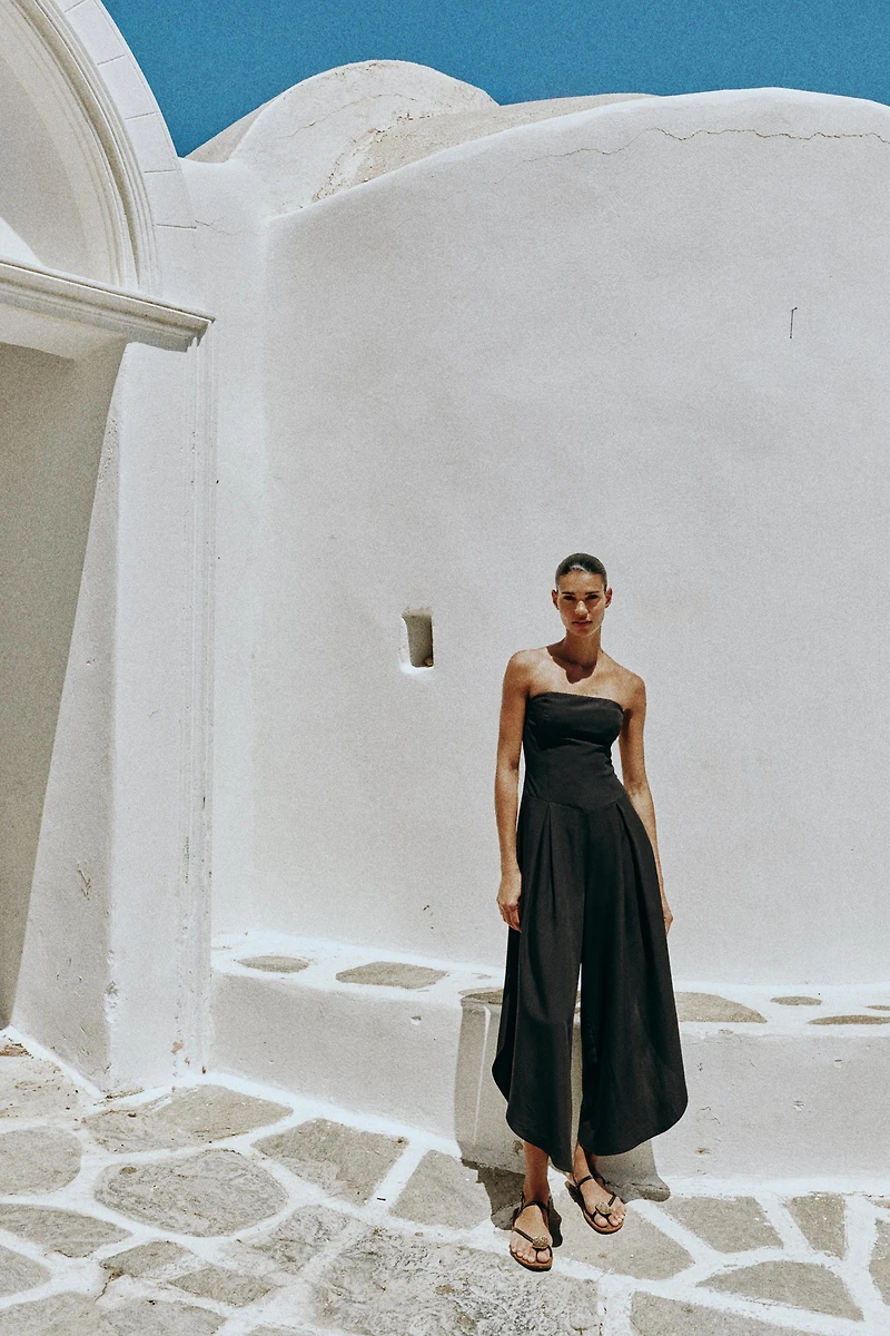 MIDI STRAPLESS JUMPSUIT