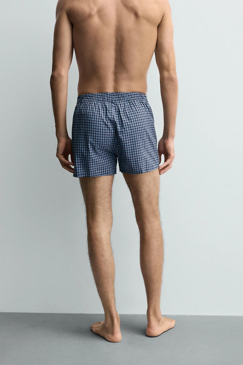 LIMITED EDITION CHECKERED POPLIN BOXERS