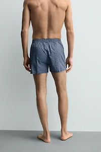 LIMITED EDITION CHECKERED POPLIN BOXERS