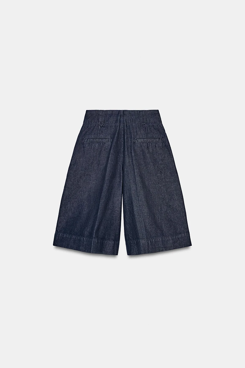 LONG PLEATED SHORTS