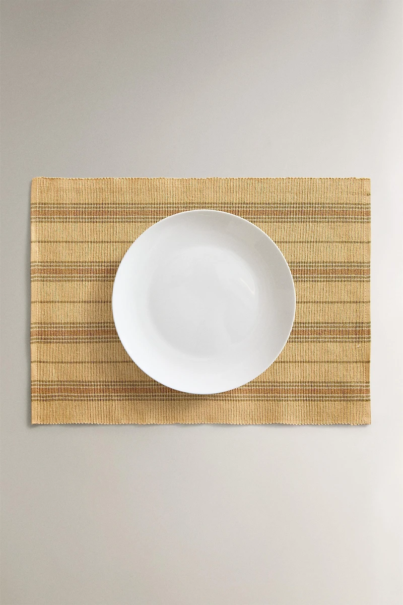 SET DE TABLE RAYURES (LOT DE 2)