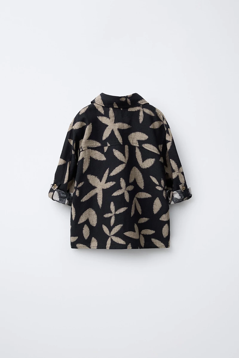 LEAF PRINT SHIRT