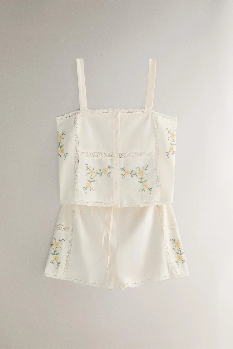 COTTON TOP WITH EMBROIDERY