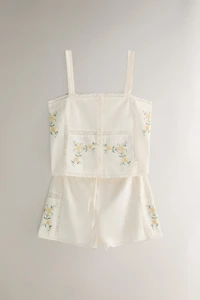 COTTON TOP WITH EMBROIDERY