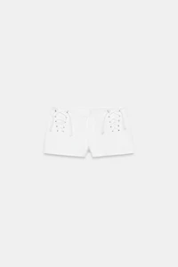 MINI SHORTS WITH CRISS-CROSS LACING