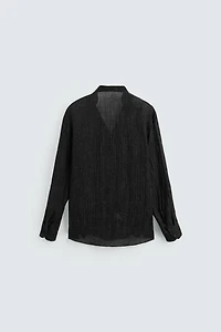CHEMISE STRUCTURÉE SEMI-TRANSPARENTE