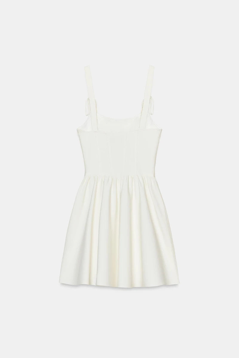 CORSET-STYLE VOLUMINOUS DRESS
