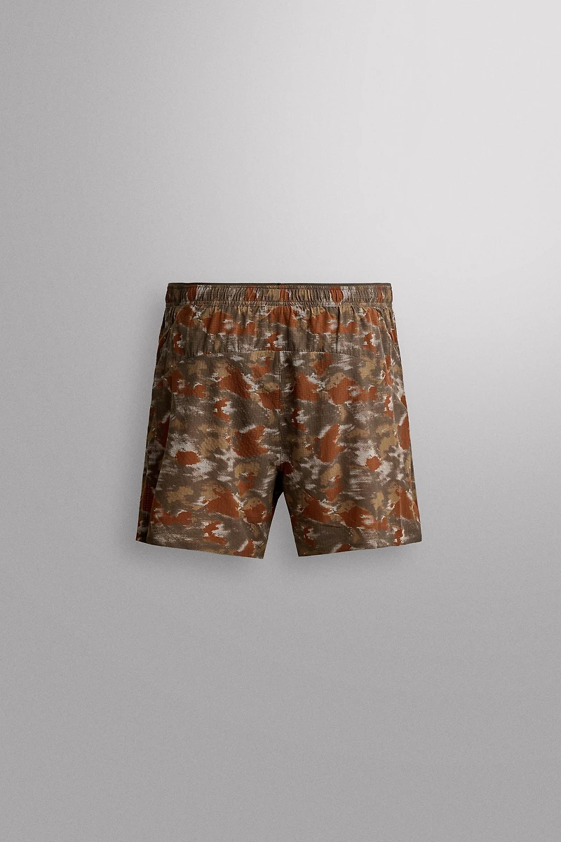 PRINTED 5" RUNNING SHORTS