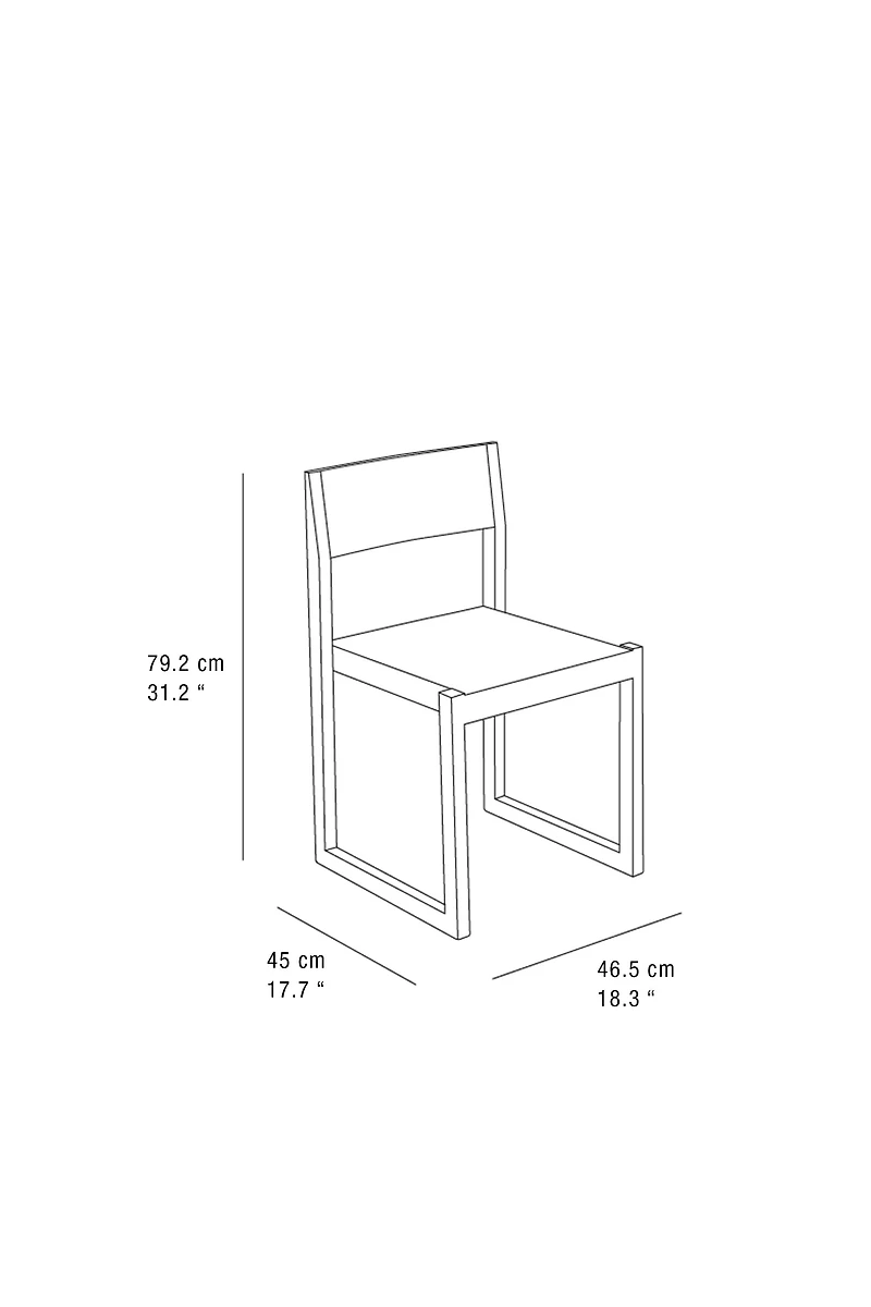WOOD AND LEATHER FRAME CHAIR