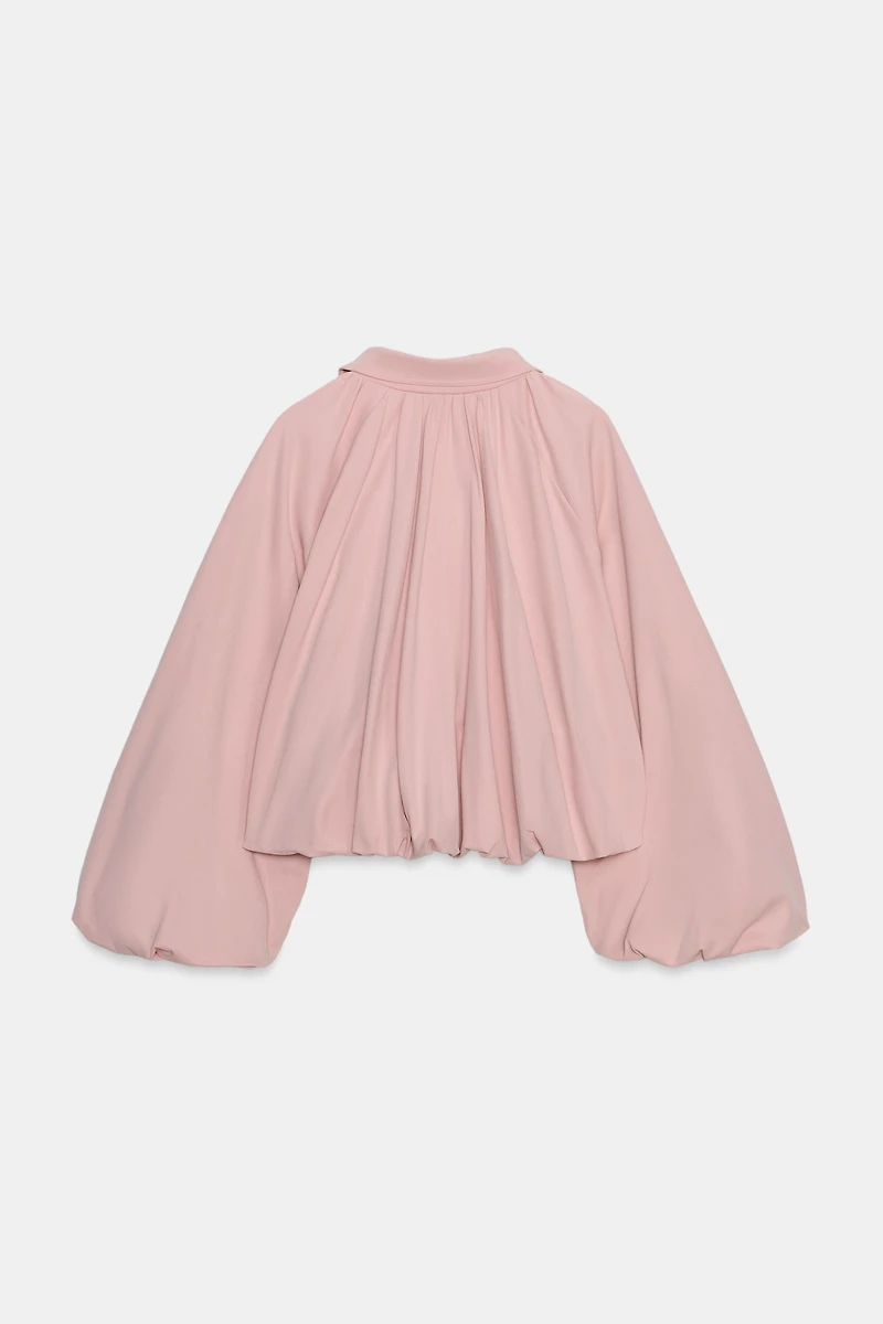 VESTE BOMBER À MANCHES BALLON