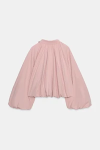 VESTE BOMBER À MANCHES BALLON