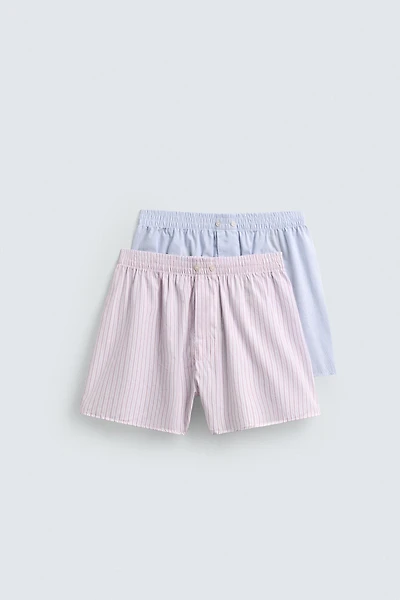 2-PACK MIXED POPLIN BOXERS
