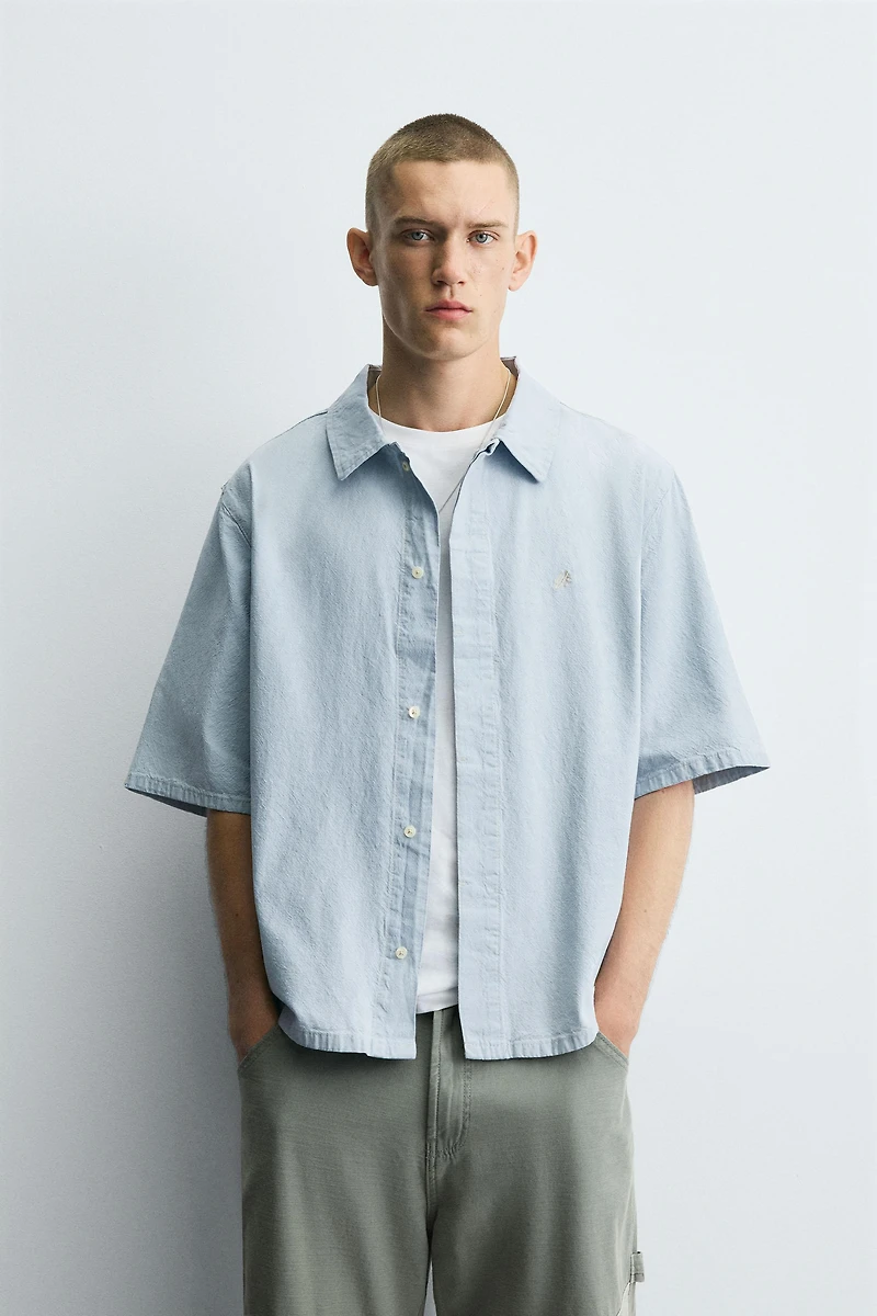 CHEMISE EN DENIM BRODÉ