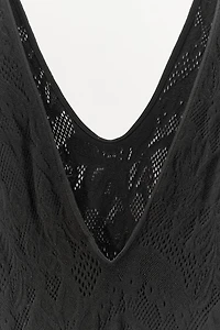 SEAMLESS LACE JUMPSUIT