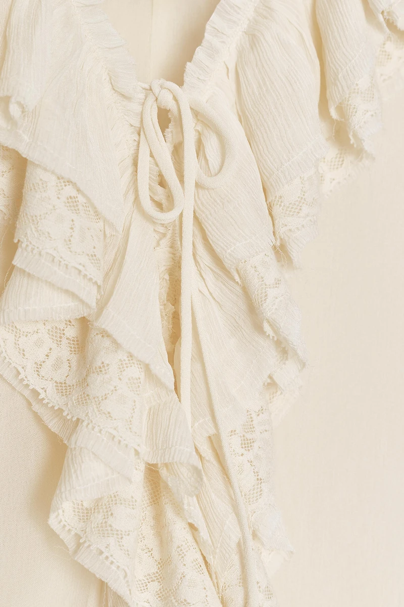 RUFFLED LACE DRESS ZW COLLECTION