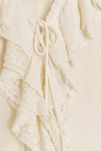 RUFFLED LACE DRESS ZW COLLECTION