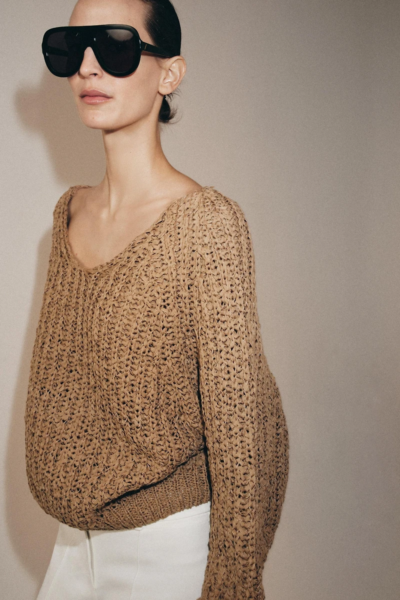 INTERTWINED RIBBON KNIT JUMPER