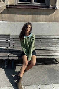 PULL POLO EN MAILLE BIMATIÈRE