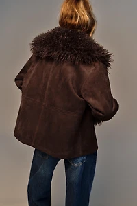 DOUBLE-FACED FAUX FUR JACKET