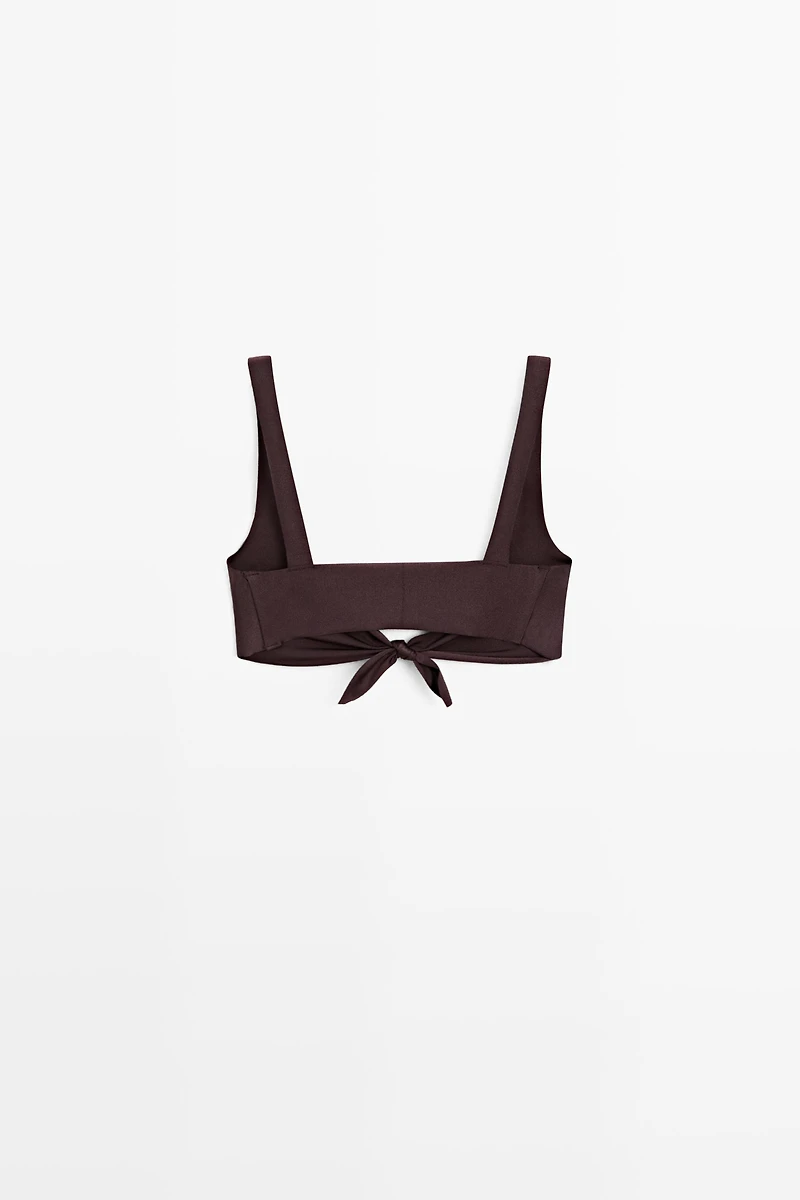 Haut de bikini brillant