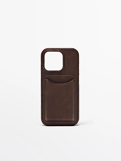 Coque iPhone 16 Pro en cuir nappa