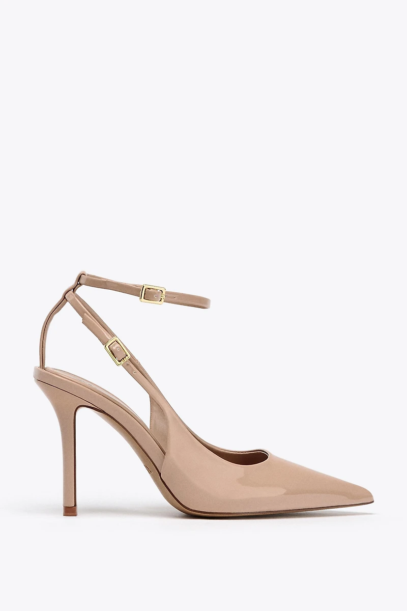 PATENT SLINGBACK HEELS
