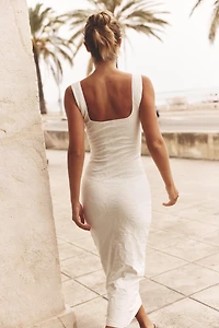 ROBE DÉCOLLETÉ CARRÉ STRETCH