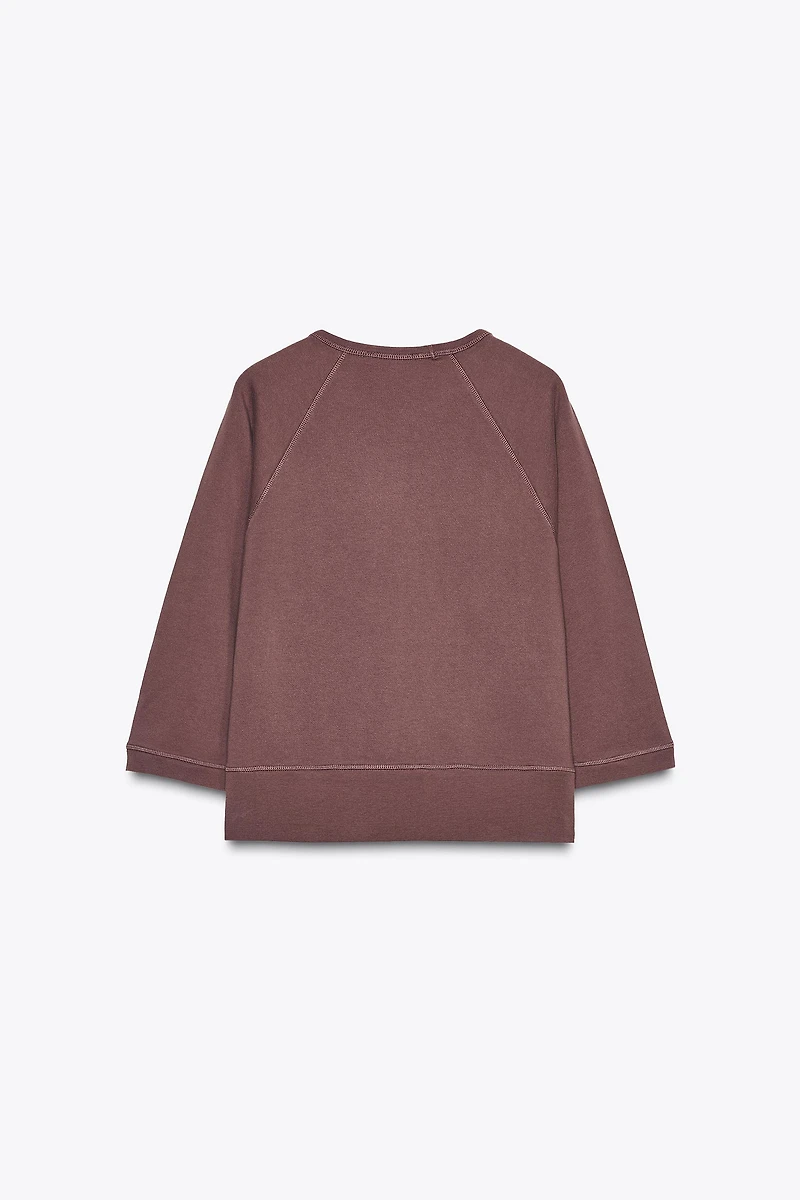 RAGLAN SLEEVE SWEATSHIRT