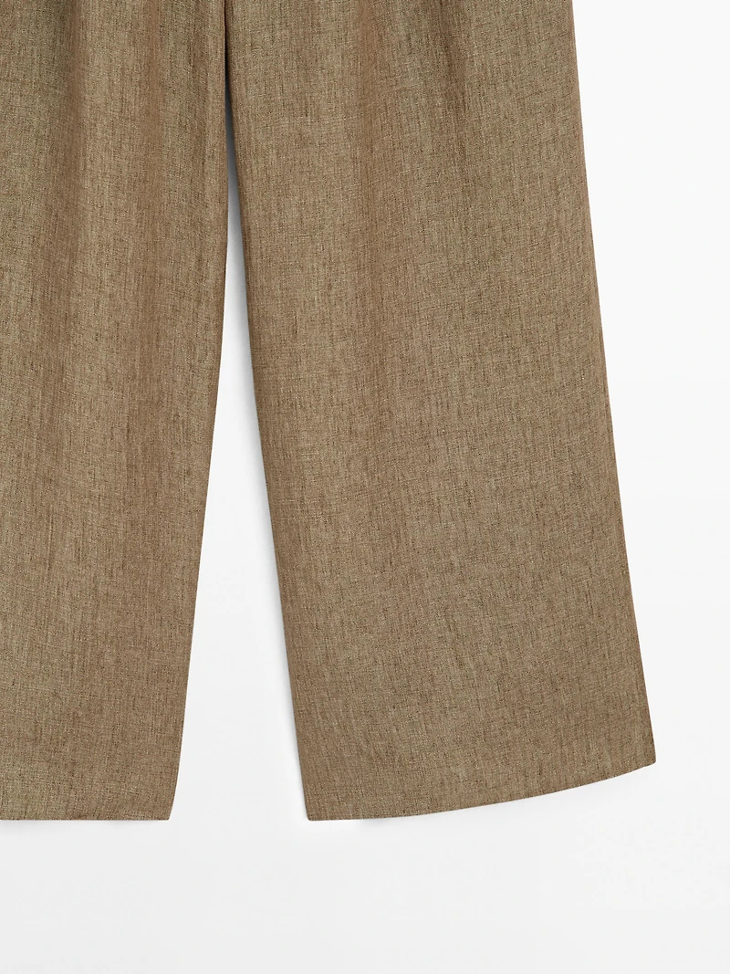 Pantalon fluide 100 % lin