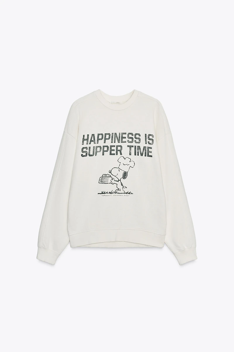SNOOPY PEANUTS™ WASHED EFFECT SWEATSHIRT