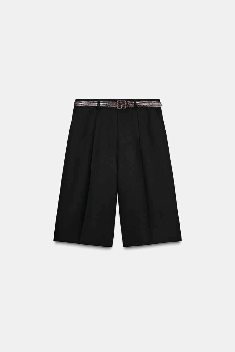 LONG SHORTS WITH BELT