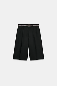 LONG SHORTS WITH BELT