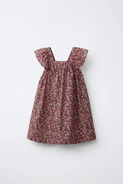 FLORAL PRINT DRESS MADE WITH LIBERTY FABRIC