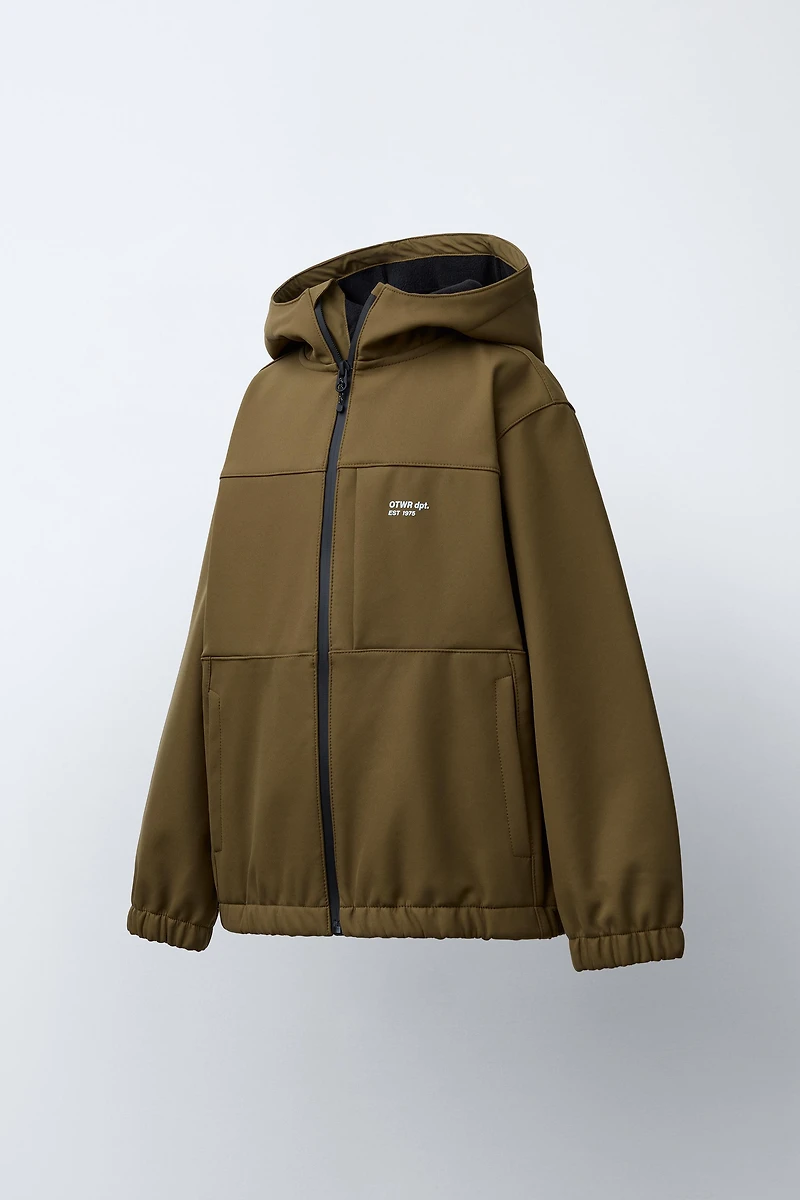 HOODED TECHNICAL JACKET