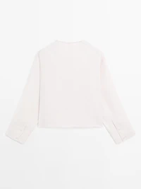 100% linen flowing shirt with buttons