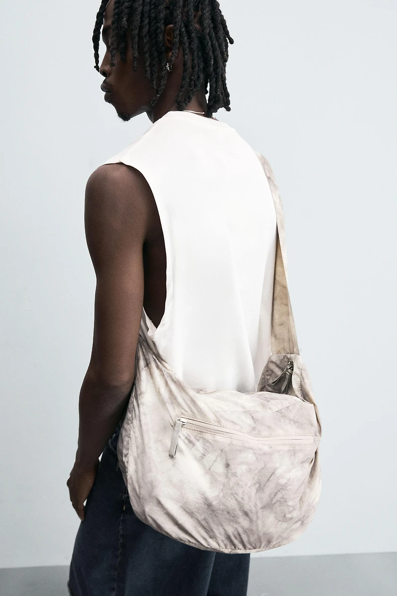 SAC EN NYLON À EFFET USÉ