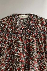 CHILDREN'S CHRISTMAS FLORAL DRESS