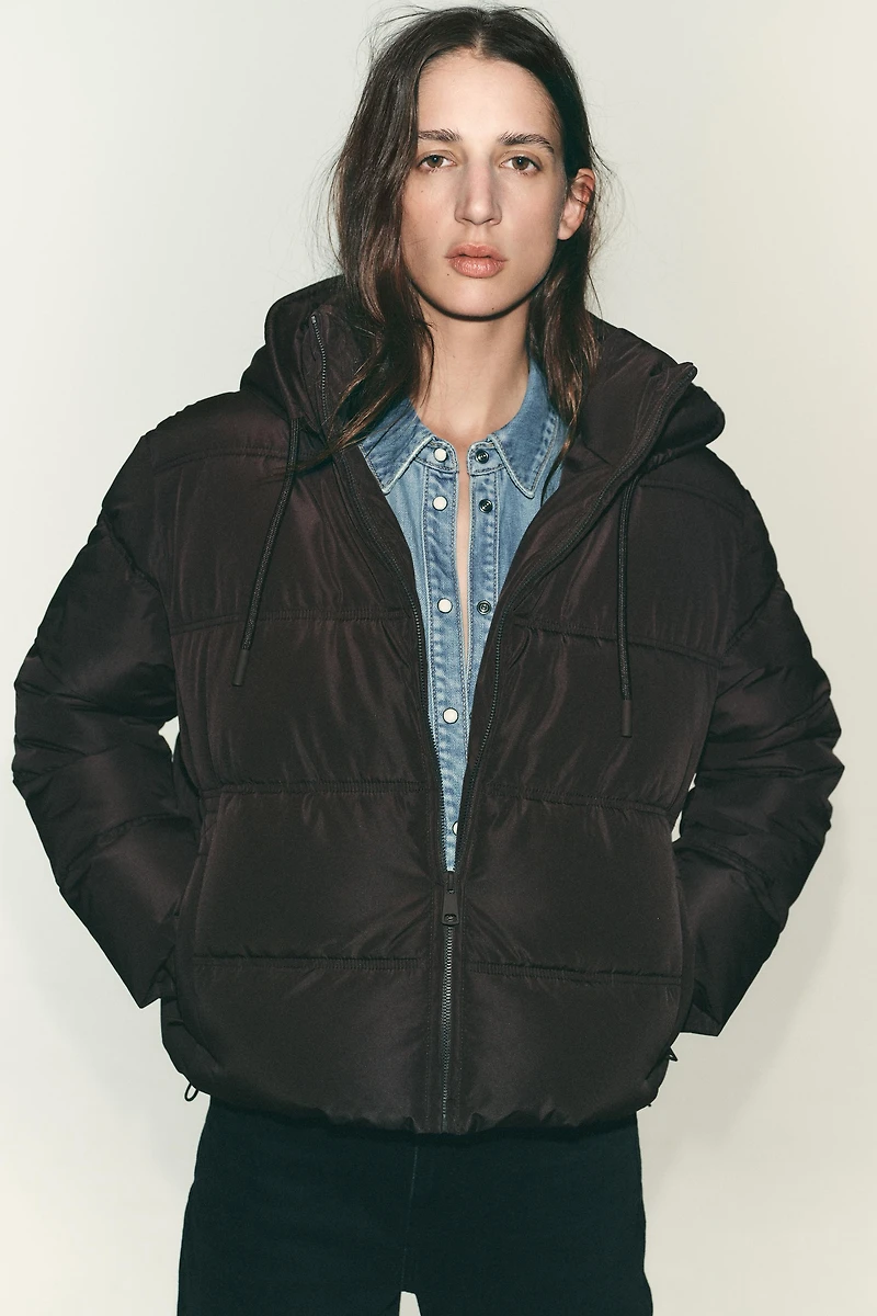 ANORAK REMBOURRÉ ET COURT IMPERMÉABLE COUPE VENT