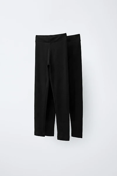 TWO-PACK PLAIN LEGGINGS