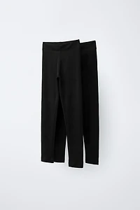 TWO-PACK PLAIN LEGGINGS