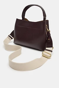 BRAIDED HANDLE HANDBAG