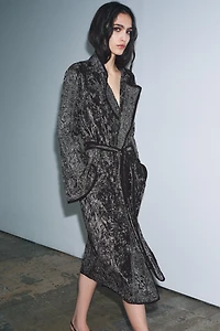 EMBROIDERED VELVET KIMONO ZW COLLECTION LIMITED EDITION