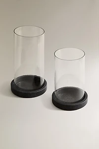 GLASS LANTERN VASE
