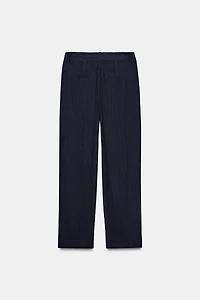 PANTALON DROIT EFFET FROISSÉ