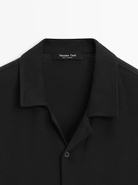 Linen and cotton short sleeve shirt