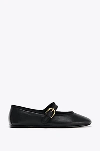 BALLERINES PLATES EN CUIR